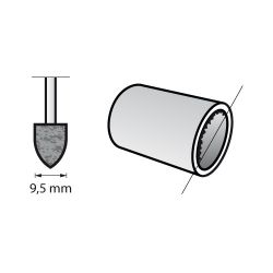 DREMEL - Aluminum Oxide Grinding Stone (3) -  Ø9.5mm (932)