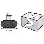 DREMEL - Tampons Abrasifs / POLISSOIRS DE FINITION (2) - EZ Speed Ø25mm - Grain 320/380 (512)