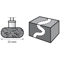 DREMEL - Tampons Abrasifs / POLISSOIRS DE FINITION (2) - EZ Speed Ø25mm - Grain 180/280 
