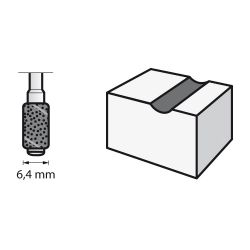 DREMEL - Sanding Band & Mandrel - 60 Grit (2) - Ø6.4mm (430)
