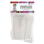 Dina Wakley Media Mixing Cups & Stir Sticks, 5 each