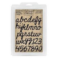 Tim Holtz® Idea-ology FOAM STAMPS, CUTOUT SCRIPT - TH93701