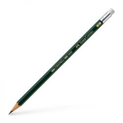 Faber-Castell - Crayon Graphite - Castell 9000 - Bout Gomme - B & HB