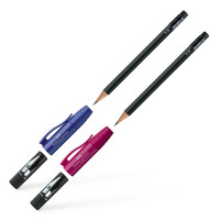 Faber-Castell - Crayon PERFECT PENCIL II	- Noir / Bleu ou Mûre