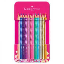 Faber-Castell - Sparkle - Crayons de Couleurs (12)