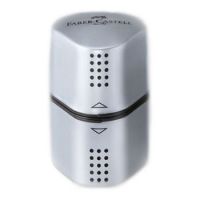 Faber-Castell - Argent - Taille Crayon - Grip - Trio Grip 2001 trio sharpening box, silver, set of 1