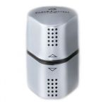 Faber-Castell - Argent - Taille Crayon - Grip - Trio Grip 2001 trio sharpening box, silver, set of 1
