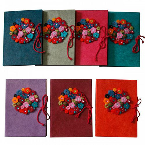 Carnet Fleuri - 15x21cm - 160P