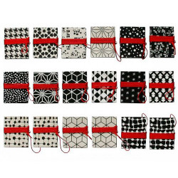 Carnet Collier - Mini - 4.5x5.5cm - Noir & Blanc