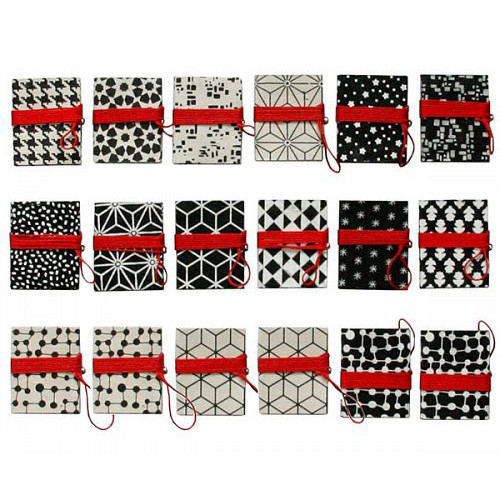 Carnet Collier - Mini - 4.5x5.5cm - Noir & Blanc