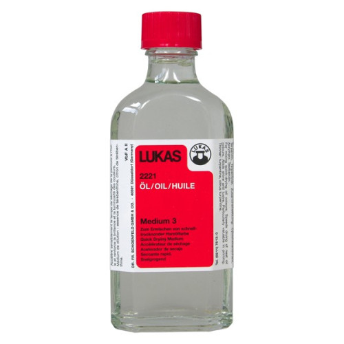 LUKAS - Médium 3 - Accélérateur de Séchage à Base de Résine - 2221 - 125ml & 1L