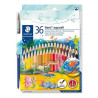 STAEDTLER - Noris Aquarell 144 - Crayons Aquarellables - 36 Couleurs - Étui Carton