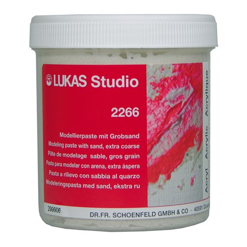LUKAS - Pâte de Modelage Sable, Gros Grain (Qualité Studio) - 2266 - 250ml & 500ml