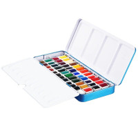 PHOENIX - Fine Watercolour Set - Boîte Métal de 48 Demi-Godets