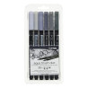 LYRA - Aqua Brush Duo - Feutres-Pinceaux Aquarellables - 6 Couleurs - Grey