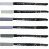 LYRA - Aqua Brush Duo - Feutres-Pinceaux Aquarellables - 6 Couleurs - Grey