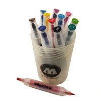 MOLOTOW - AQUA TWIN - Feutres Aquarellables - 12 Couleurs - Complete Set