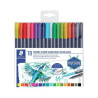 STAEDTLER - Mars Graphic Duo 3001 - Feutres Aquarellables Double Pointe - 18 Couleurs