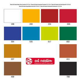 TALENS - TAC Fine Watercolour - Box Set of 12 Tubes of 12ml