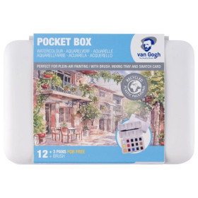VAN GOGH - Aquarelle - Pocket Box de 15 Demi-Godets