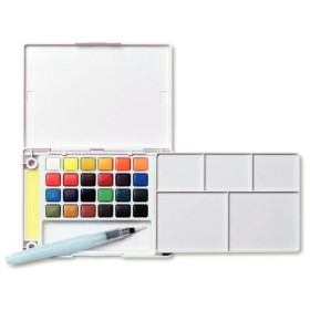 SAKURA - KOI - Watercolour Sketch Box - 24 Half Pans