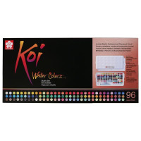 SAKURA - KOI - Aquarelle - Studio Set - 96 Demi-Godets + 1 Pinceau