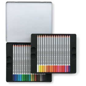 STAEDTLER - Karat Aquarell 125 - Watercolor Pencils - 36 Colors - Metal Tin