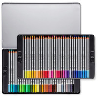 STAEDTLER - Karat Aquarell 125 - Crayons Aquarellables - 60 Couleurs - Boîte Métal