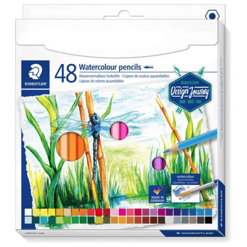 STAEDTLER - Watercolor Pencils 146 10C - 48 Colors - Cardboard Box
