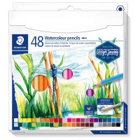 STAEDTLER - Crayons Aquarellables 146 10C - 48 Couleurs - Étui Carton