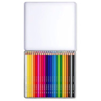 STAEDTLER - Crayons Aquarellables 146 10C - 24 Couleurs - Boîte Métal