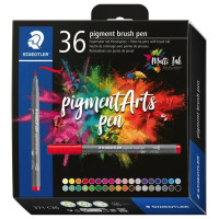 STAEDTLER - Pigment Brush Pen 371 - Watercolor Brush Pens - 36 Colors