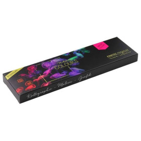 FINETEC - Pearlescent Watercolour - Neon (Fluorescent) - Metal Tin of 6 Colours