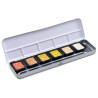 FINETEC - Aquarelle Nacrée - Essential - Boîte Métal de 6 Pastilles