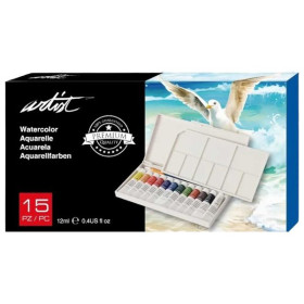 ROYMART - Set Aquarelle - Pocketbox - 12 Tubes 15ml