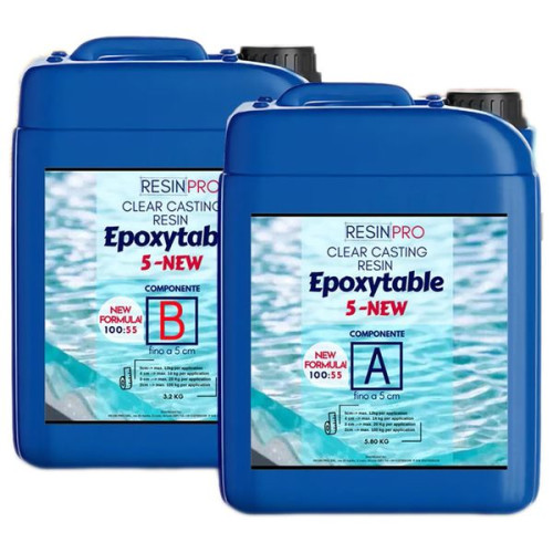 RESIN-PRO - EpoxyTable 5 Five - Epoxy Resin Casting up to 5 cm - 9kg