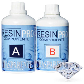 RESIN-PRO - Trasparente - Transparent Water-Effect Epoxy Resin - 320g