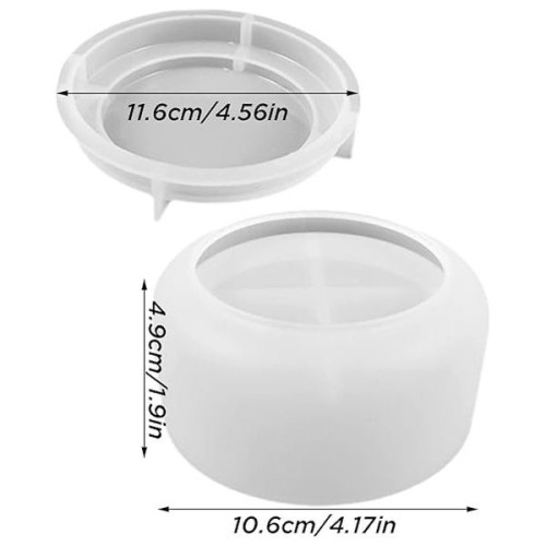 RESIN-PRO - Moule Silicone - Pot Avec Couvercle - 5.1x10.8