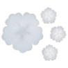 RESIN-PRO - Silicone Mold - Set Plateau Fleurs + 3 Dessous de Verre