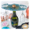 RESIN-PRO - Moule Silicone - Porte-Bouteille + 2 Sous-Verres
