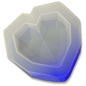 RESIN-PRO - Silicone Mold - Petit Coeur - D.8 CM / H.3 CM