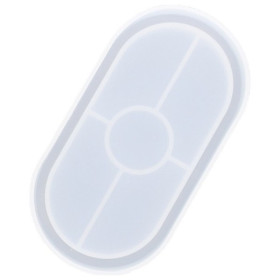 JESMONITE - Moule en Silicone - Coupelle Ovale - 18x9,5cm