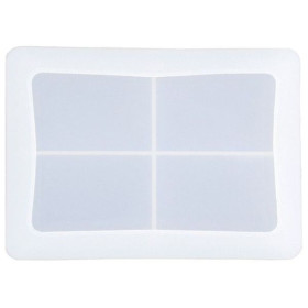 JESMONITE - Moule en Silicone - Coupelle Rectangulaire - 15x11cm