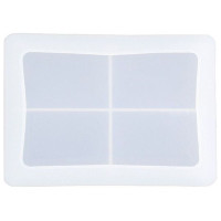 JESMONITE - Moule en Silicone - Coupelle Rectangulaire - 15x11cm