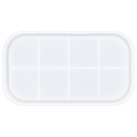 JESMONITE - Silicone Mould - Rounded Rectangular Tray - 26,4x15,1x2,2cm