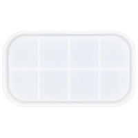 JESMONITE - Silicone Mould - Rounded Rectangular Tray - 26,4x15,1x2,2cm