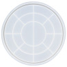 JESMONITE - Moule en Silicone - Plateau Rond - Ø26,5x2,4cm