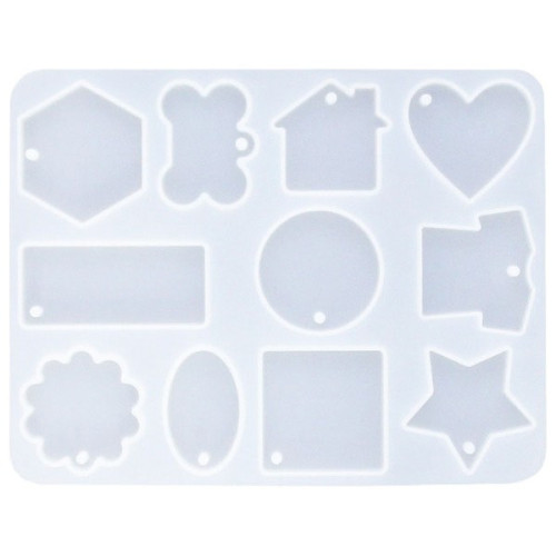 JESMONITE - Silicone Mould - Keychains - 15,6x12,1x0,7cm
