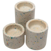 JESMONITE - Silicone Mould - Cylinder Candle Holders (3 pcs) - Ø5,6cm