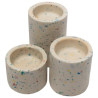 JESMONITE - Moule en Silicone - Porte-Bougies Cylindriques (3 pièces) - Ø5,6cm